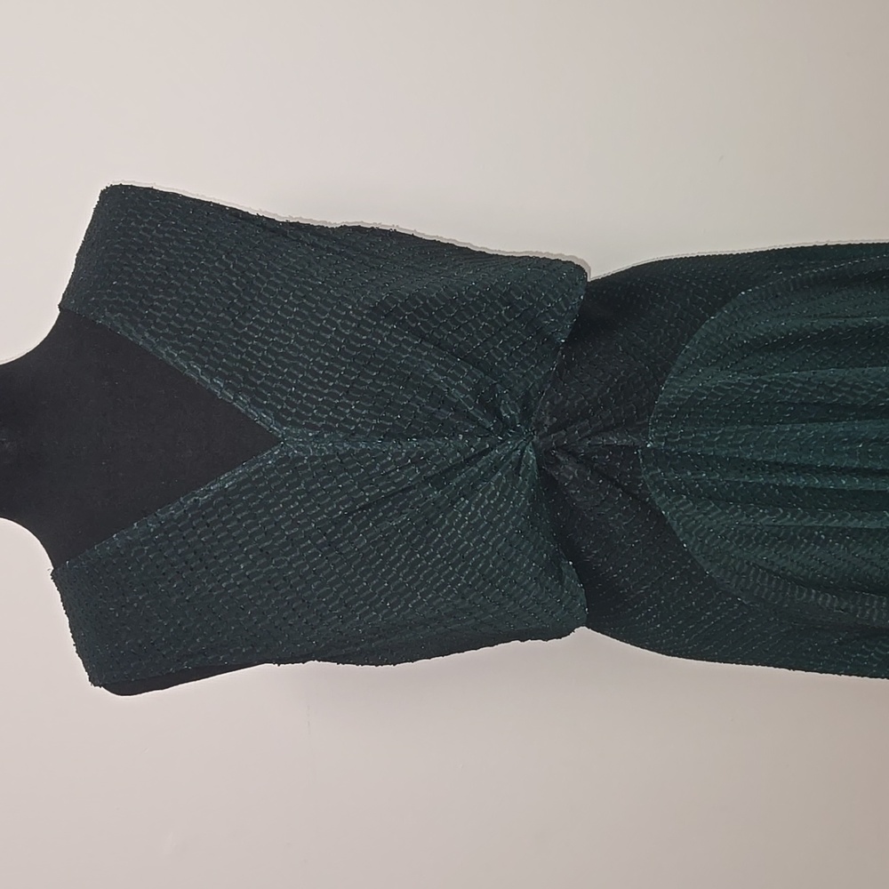 Maje Dark Green Sleeveless Dress